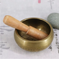 Tibetaanse Klankschaal – Handgemaakte Messing Singing Bowl met Sanskriet Design voor Meditatie en Yoga