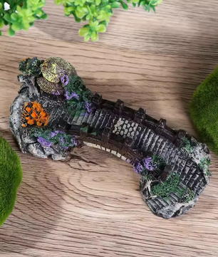 Aquarium Brug Decoratie – Hars Prieel en Rotstuin Ornament voor Vissentank