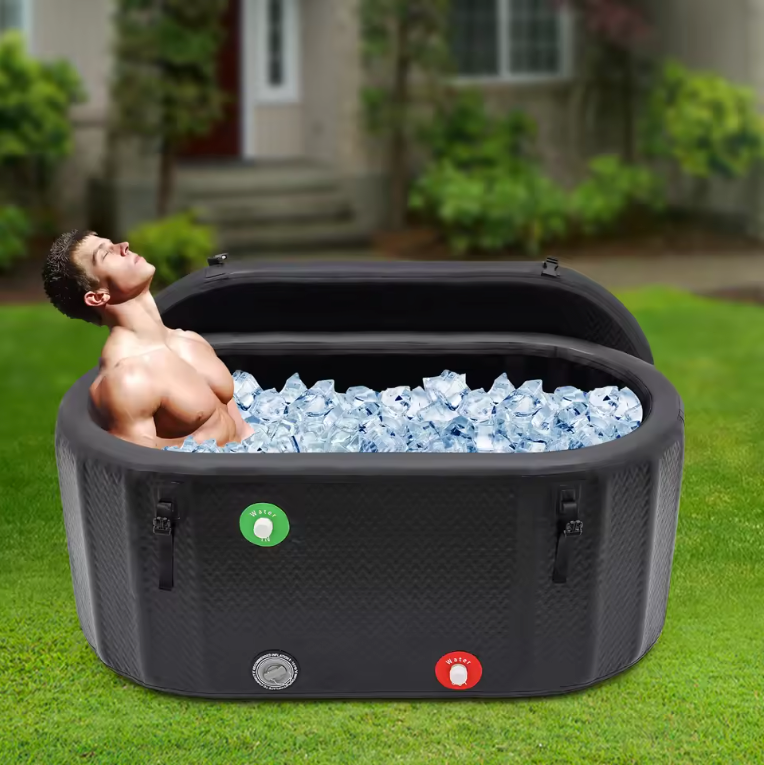 Opblaasbaar IJsbad – Grote Cold Plunge Tub 370L met Pomp