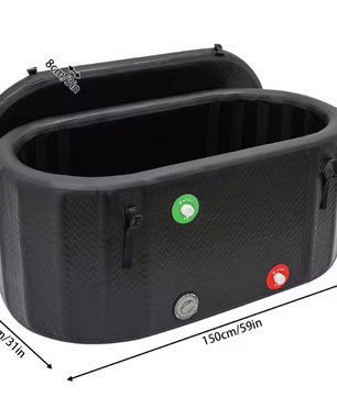 Opblaasbaar IJsbad – Grote Cold Plunge Tub 370L met Pomp