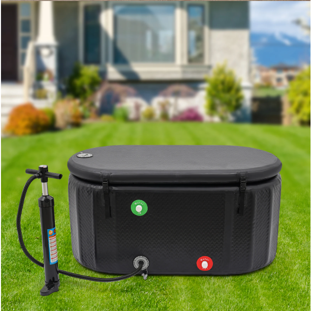 Opblaasbaar IJsbad – Grote Cold Plunge Tub 370L met Pomp