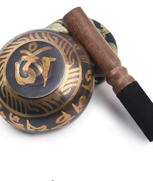 Tibetaanse Klankschaal Set – Lotus Design voor Meditatie, Yoga en Chakra Healing