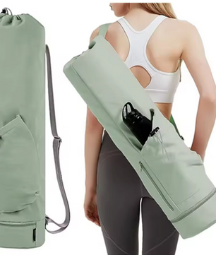 Yoga Mat Tas – Grote Fitness Draagtas met Rits en Verstelbare Schouderband