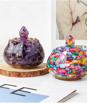 Kristallen Reiki Kom – Natuurlijke Healing Bowl voor Meditatie en Energie Reiniging