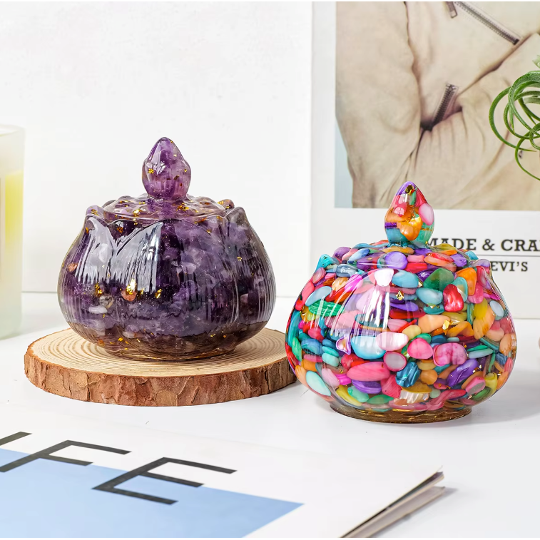 Kristallen Reiki Kom – Natuurlijke Healing Bowl voor Meditatie en Energie Reiniging
