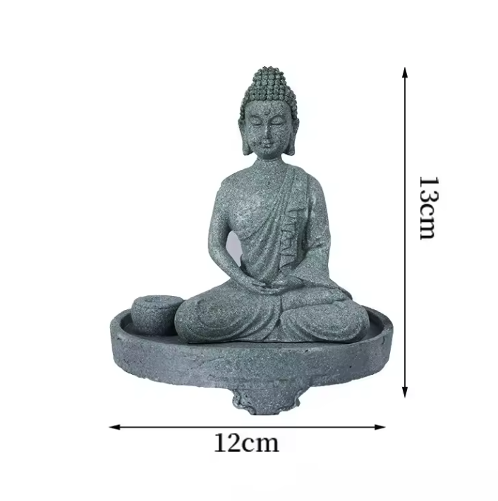 Boeddha Wierookhouder – Mediterende Zen Statue voor Meditatie en Feng Shui Decoratie