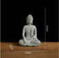Boeddha Beeld Set – Zandsteen Look Zen Decoratie voor Meditatie en Spirituele Ruimte