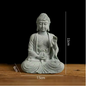 Boeddha Beeld Set – Zandsteen Look Zen Decoratie voor Meditatie en Spirituele Ruimte
