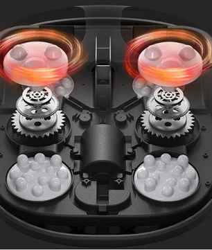 Shiatsu Voetmassager met Warmte – Elektrische Voetmassage Machine met Rollen