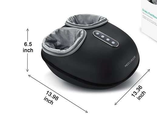 Shiatsu Voetmassage Apparaat – Elektrische Voetmassager met Warmte en Drukmassage