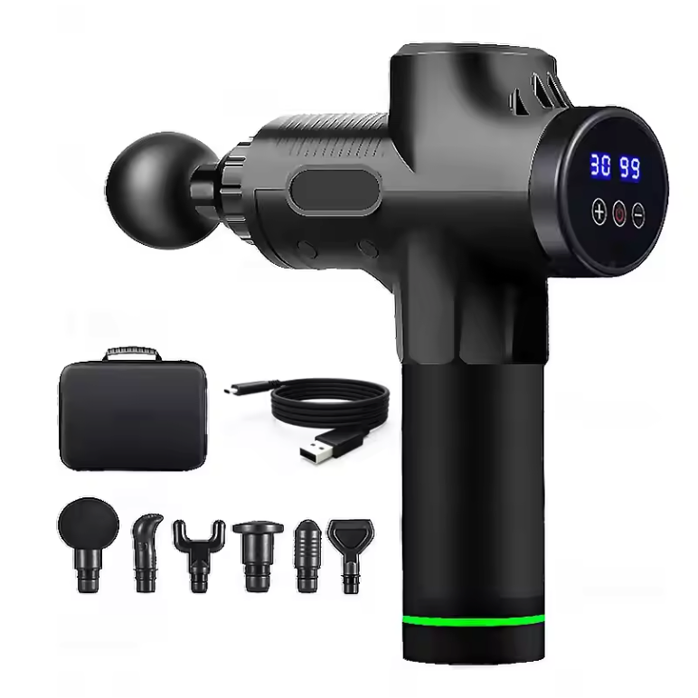 Massage Gun – Oplaadbare Spiermassager met Krachtige Motor