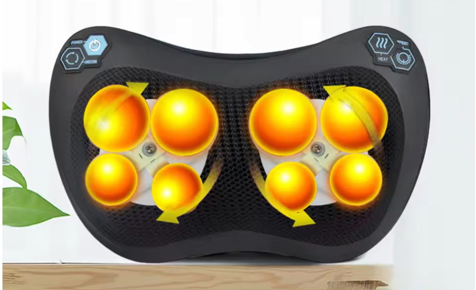 Elektrisch Nekmassage Kussen – Shiatsu Massager met Warmte en Vibratie