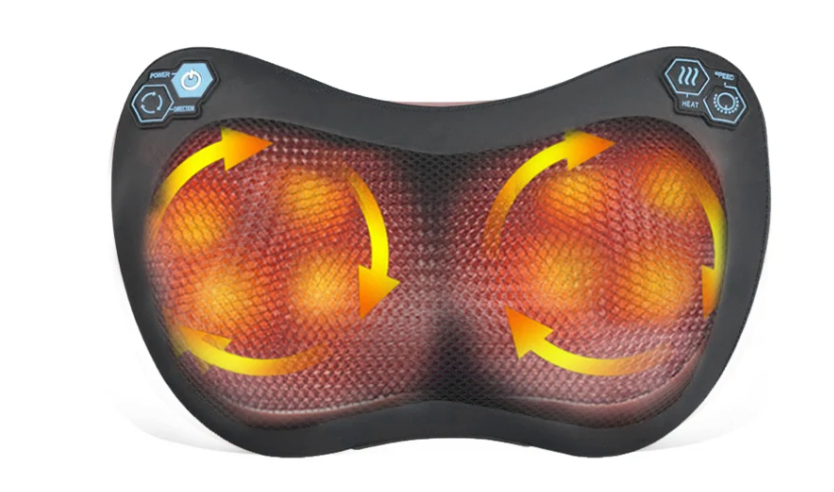 Elektrisch Nekmassage Kussen – Shiatsu Massager met Warmte en Vibratie