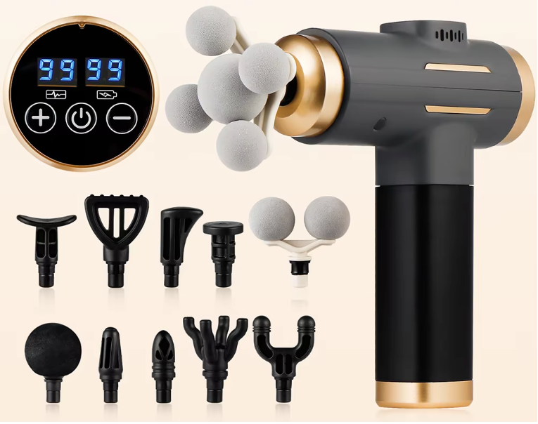 Massage Gun 11-in-1 – Krachtige Percussie Massager met 99 Standen