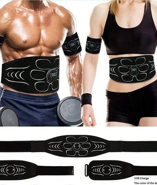 EMS Spierstimulator – Buiktrainer en Elektrische Fitness Massage Band