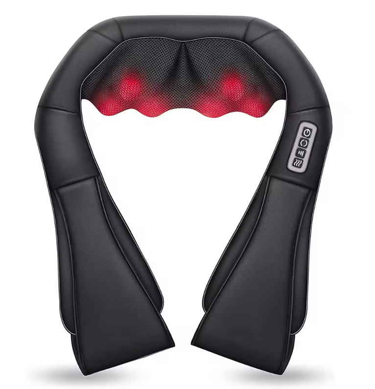 Shiatsu Nek- en Schoudermassager – Elektrisch Massagekussen met Warmtefunctie