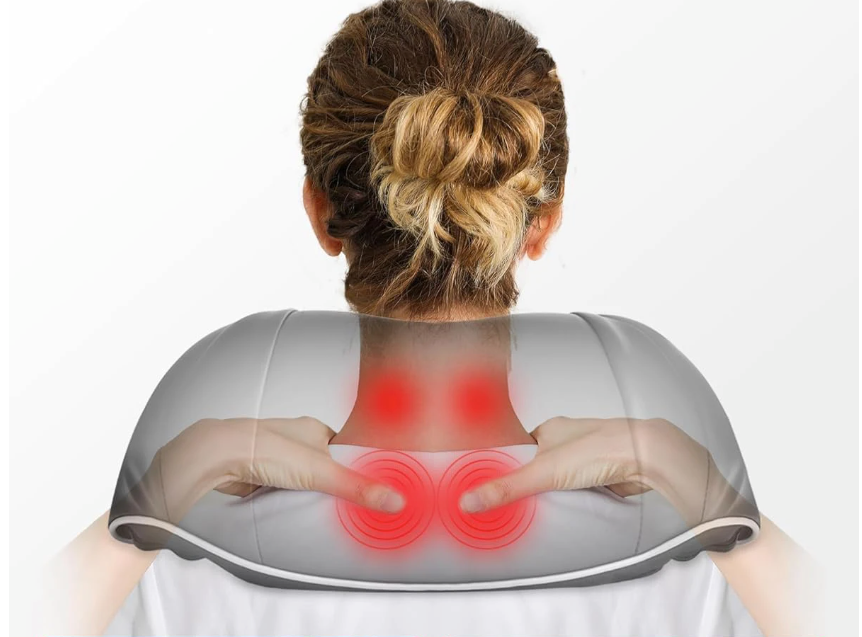 Shiatsu Nek- en Schoudermassager – Elektrisch Massagekussen met Warmtefunctie