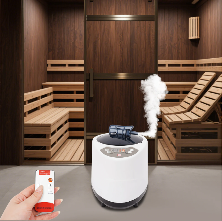 Sauna Stoomgenerator 1000W – 3L Steam Machine met Timer en Afstandsbediening