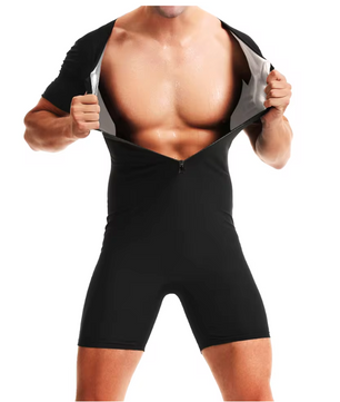 Sauna Pak Heren – Zweetpak Fitness Jumpsuit voor Training en Afslanken