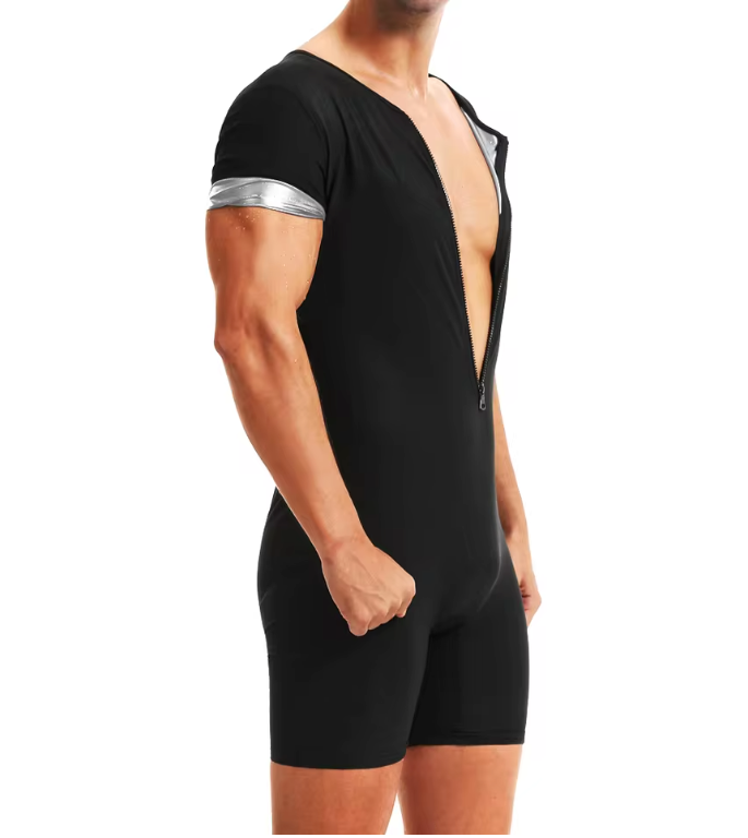 Sauna Pak Heren – Zweetpak Fitness Jumpsuit voor Training en Afslanken