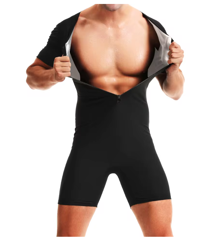 Sauna Pak Heren – Fitness Zweetpak Jumpsuit voor Intensieve Training
