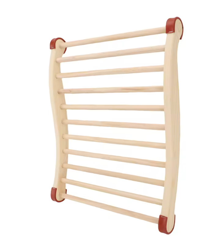 Sauna Rugsteun Hout – Ergonomische S-Vorm Backrest 40x50 cm