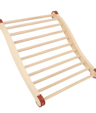 Sauna Rugsteun Hout – Ergonomische S-Vorm Backrest 40x50 cm
