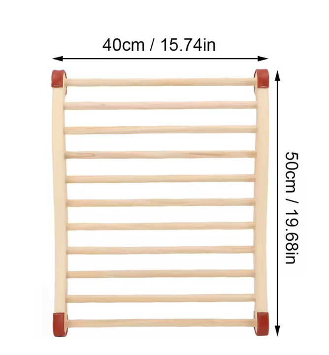 Sauna Rugsteun Hout – Ergonomische S-Vorm Backrest 40x50 cm