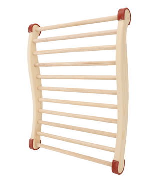 Sauna Rugsteun Hout – Ergonomische S-Vorm Backrest 40x50 cm
