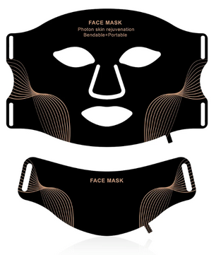 LED Gezichtsmasker met Nek – 7 Kleuren Lichttherapie Siliconen Masker