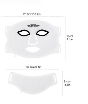 LED Gezichtsmasker met Nek – 7 Kleuren Lichttherapie Masker