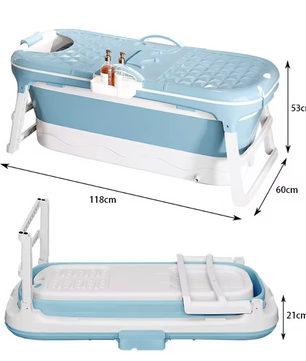 Opvouwbaar Bad – Mobiel Ligbad 118 cm met Zeepmand
