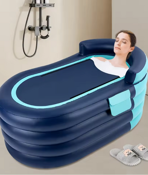 Opblaasbaar Bad – Volwassenen Ligbad met Elektrische Pomp