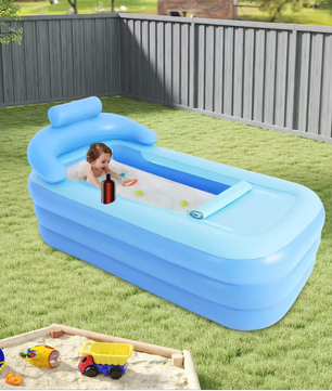 Opblaasbaar Bad – Opvouwbaar Spa Ligbad met Zitkussen