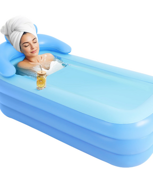 Opblaasbaar Bad – Opvouwbaar Spa Ligbad met Zitkussen