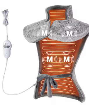 Elektrisch Warmtekussen voor Nek en Schouders – Verwarmde Massage Pad met 4 Standen