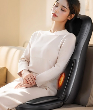 Massage Stoelkussen met Warmte – Vibratie Rug- en Zitmassager voor Stoel