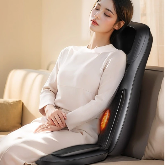Massage Stoelkussen met Warmte – Vibratie Rug- en Zitmassager voor Stoel