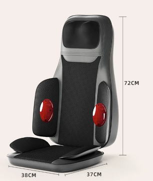 Massage Stoelkussen met Warmte – Vibratie Rug- en Zitmassager voor Stoel