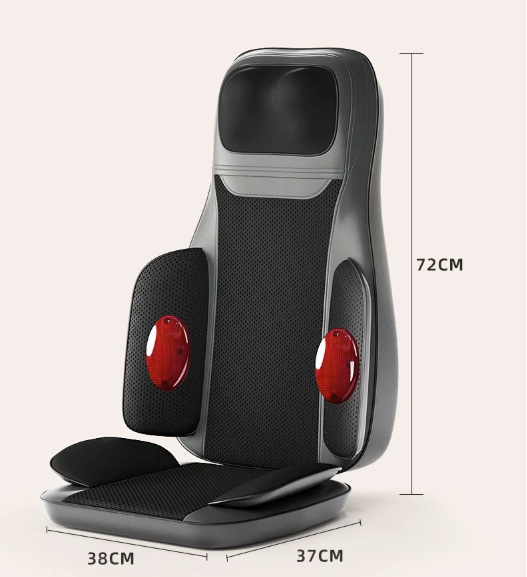 Massage Stoelkussen met Warmte – Vibratie Rug- en Zitmassager voor Stoel