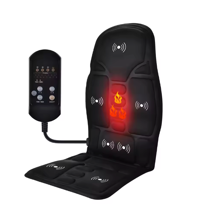Massage Stoelkussen met Warmte – Auto en Thuis Rug- en Zitmassager
