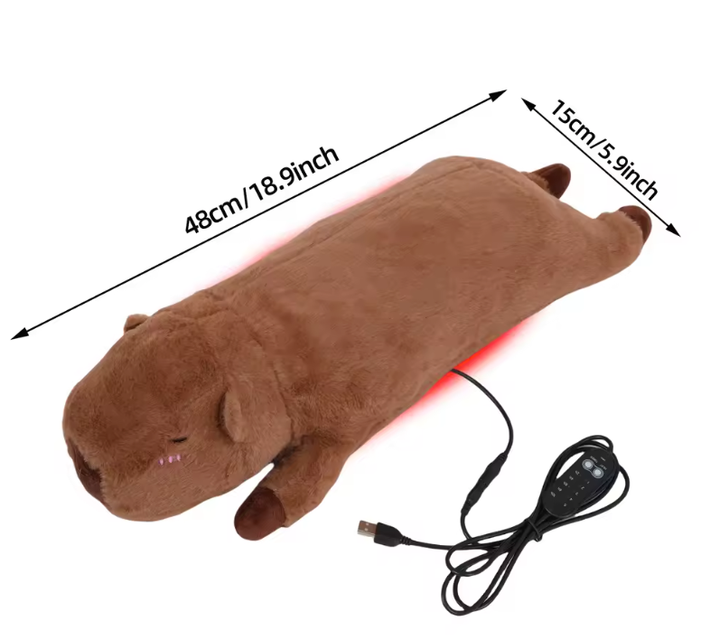 Verwarmde Knuffel met Warmtepad – USB Warmtekussen voor Buik en Krampen
