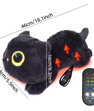 Verwarmde Kat Knuffel Kussen – USB Warmtekussen voor Rug, Nek en Schouders