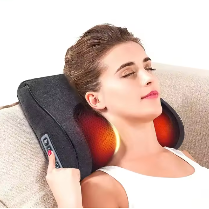 Shiatsu Nek- en Rugmassager – Elektrisch Massagekussen met Warmtefunctie