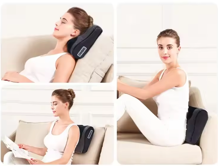 Shiatsu Nek- en Rugmassager – Elektrisch Massagekussen met Warmtefunctie