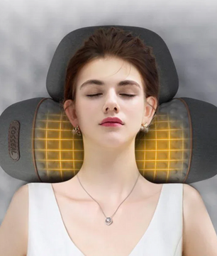 3-in-1 Nek Massager Kussen – Met Warmte en Tractie Functie