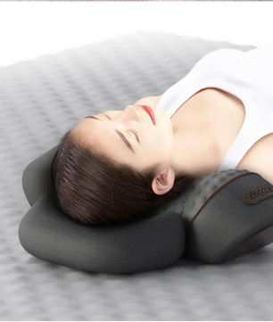 3-in-1 Nek Massager Kussen – Met Warmte en Tractie Functie