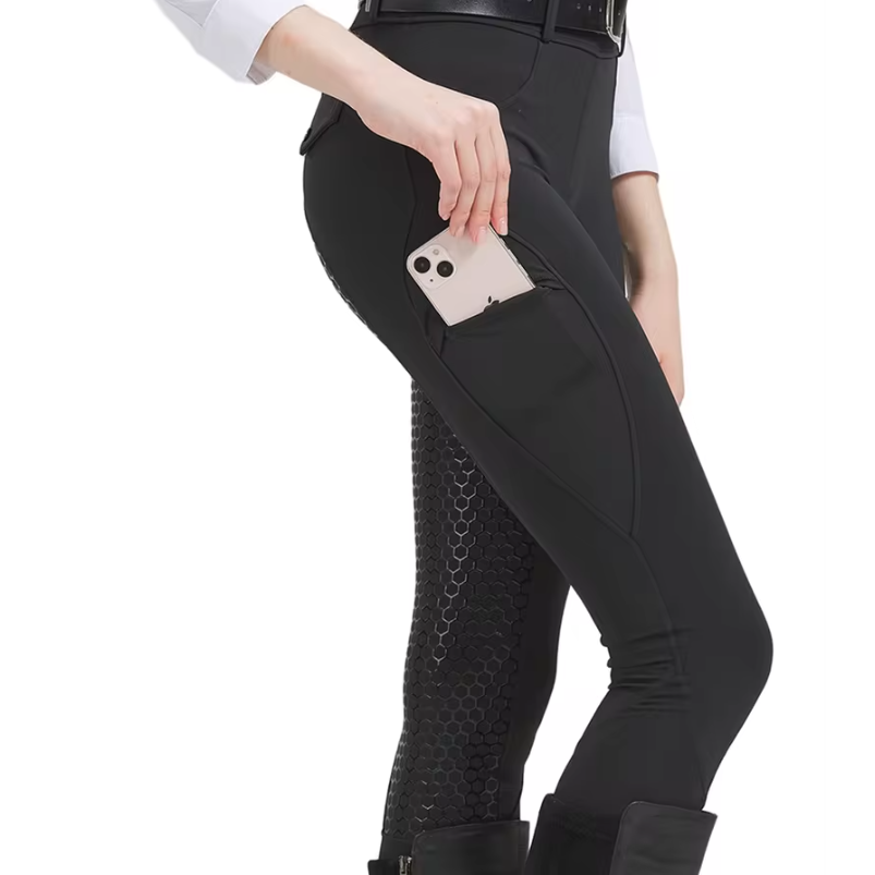 Professionele Dames Paardrijbroek – Siliconen Antislip Rijbroek met Hoge Elasticiteit