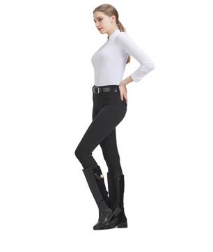 Professionele Dames Paardrijbroek – Siliconen Antislip Rijbroek met Hoge Elasticiteit