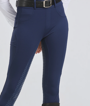 Professionele Dames Paardrijbroek – Siliconen Antislip Rijbroek met Hoge Elasticiteit